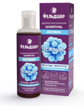 Шампунь Фельдшер дермотологический ихтиол против перхоти 125 мл