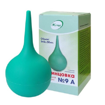 Спринцовка пластизольная ПВХ тип А № 9 с мягким наконечником