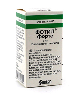 Фотил форте капли глазн. 40 мг/мл+5 мг/мл 5 мл №1 фл/кап