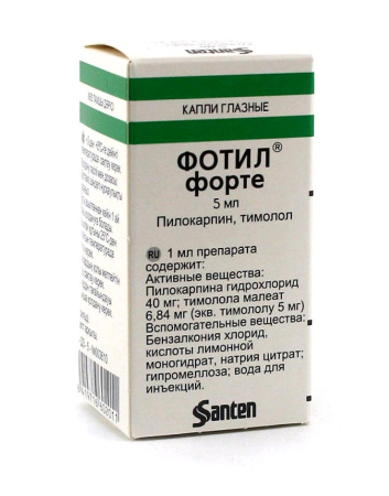 Фотил форте капли глазн. 40 мг/мл+5 мг/мл 5 мл №1 фл/кап