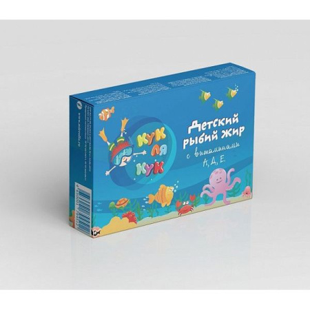 Рыбий жир Кук ля Кук капс. с вит. А,Д,Е 0.3 г № 100  БАД