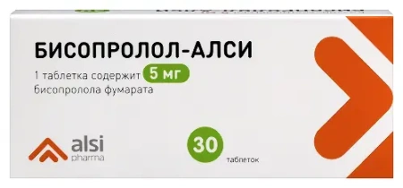 Бисопролол-АЛСИ табл. 5 мг № 30
