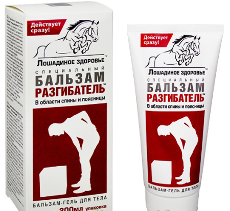 Бальзам-гель Лошадиное здоровье в обл. спины и поясницы спец. Разгибатель 200 мл