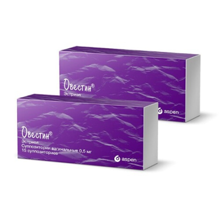 Овестин супп. ваг. 0.5 мг № 15