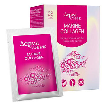 ДермаКлиник Морской Коллаген Пептиды пор. для приг. р-ра д/приема внутрь 1.6 г № 28 БАД