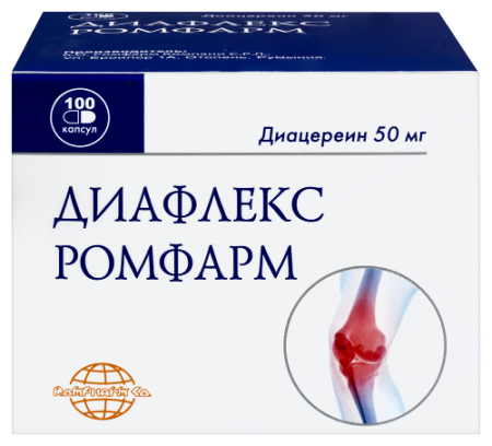 Диафлекс Ромфарм капс. 50 мг № 100
