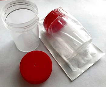 Контейнер лаб. для взятия био. проб 60 мл стер. с завин/крышкой ложкой