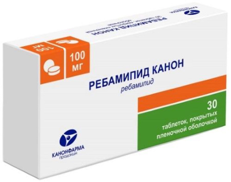 Ребамипид Канон табл. п.п.о. 100 мг № 30