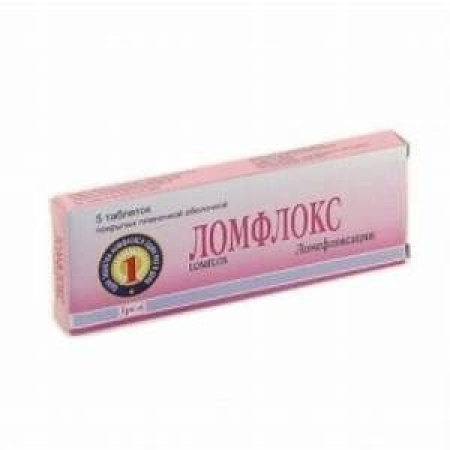 Ломфлокс табл. п.п.о. 400 мг № 5
