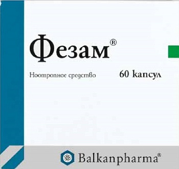 Фезам капс. 400 мг+25 мг № 60