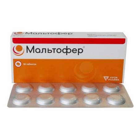 Мальтофер табл. жев. 100 мг № 30