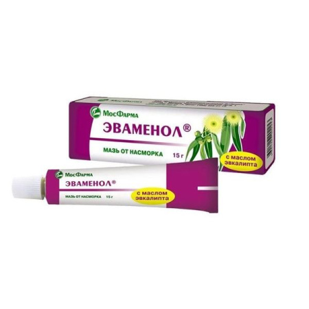 Эваменол мазь наз. 1%+1% 15 г