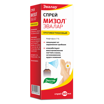 Мизол спрей противогрибковый 50 мл