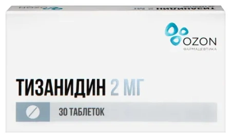Тизанидин табл. 2 мг № 30