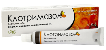 Клотримазол крем для нар. прим. 1 % 20 г