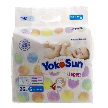 Подгузники ЙокоСан S до 6 кг № 26