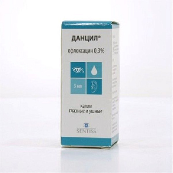 Данцил капли глазн. и ушн. 0.3 % 5 мл