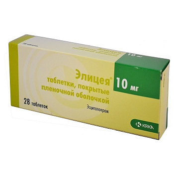 Элицея табл. п.п.о. 10 мг № 28