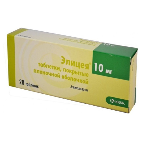 Элицея табл. п.п.о. 10 мг № 28