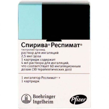 Спирива Респимат р-р для инг. 2.5 мкг/доза 4 мл 60 доз