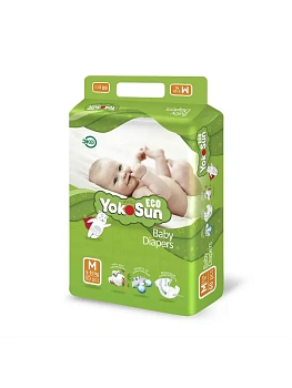 Подгузники ЙокоСан Эко на липучках M 5-10 кг № 60