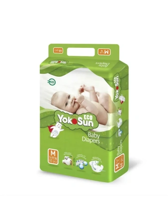 Подгузники ЙокоСан Эко на липучках M 5-10 кг № 60