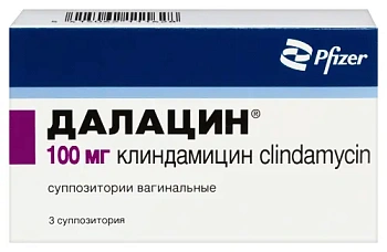 Далацин супп. ваг. 100 мг № 3
