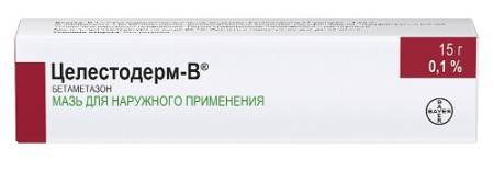 Целестодерм-В мазь для нар. прим. 0.1% 15 г Целестодерм-В мазь для нар. прим. 0.1% 15 г