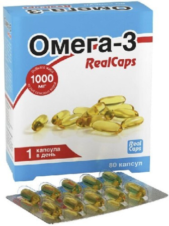 Омега-3 Реалкапс капс. 1400 мг № 80 БАД