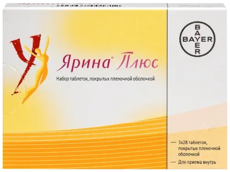 Ярина Плюс набор табл. п.п.о. 3.000 мг+0.030 мг+0.451 мг и 0.451 мг № 28х3