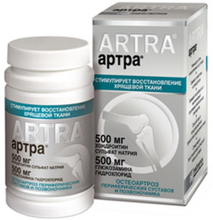 Артра табл. п.п.о. 500 мг+500 мг № 60