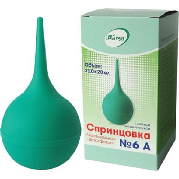Спринцовка ПВХ № 6 А с мягким наконечником