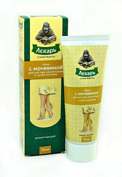 Крем для ног Лекарь с мочевиной размягчающий 75 мл