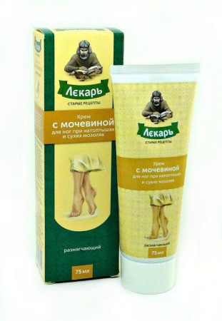 Крем для ног Лекарь с мочевиной размягчающий 75 мл