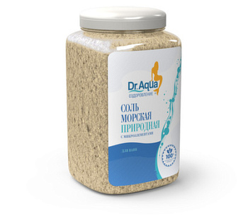 Соль для ванн Доктор Аква морская природная 250 г. №3