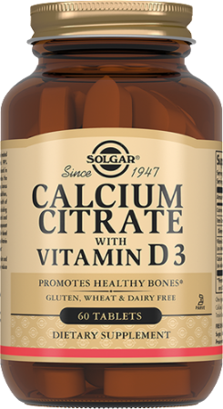 Солгар Цитрат кальция с вит. D3 табл. 1602 мг №60 БАД