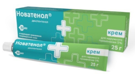 Новатенол крем для нар. прим. 5 % 25 г