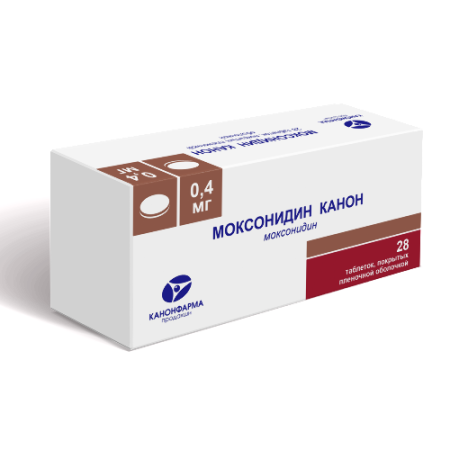 Моксонидин Канон табл. п.п.о. 0.4 мг № 28
