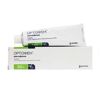 Ортофен мазь для нар. прим. 2 % 50 г Ортофен мазь для нар. прим. 2 % 50 г