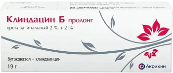 Клиндацин Б пролонг крем ваг. 2% +2% 19 г с апплик. 3 шт