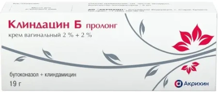 Клиндацин Б пролонг крем ваг. 2% +2% 19 г с апплик. 3 шт