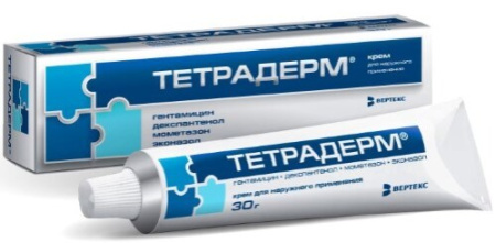 Тетрадерм крем для нар. прим. 0.05 % 30 г Тетрадерм крем для нар. прим. 0.05 % 30 г