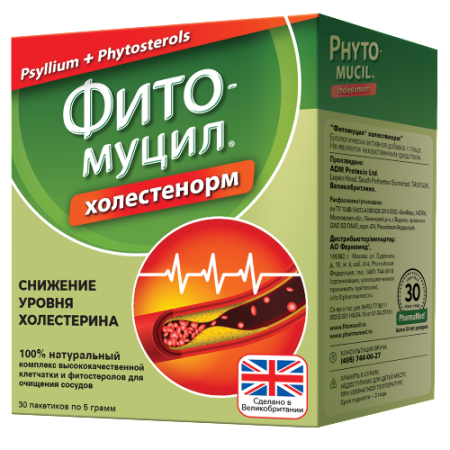 Фитомуцил Холестенорм пор. 5 г № 30 БАД