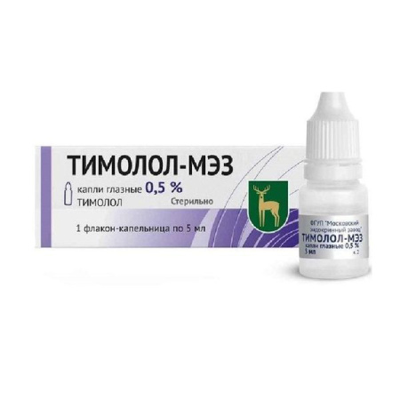 Тимолол-МЭЗ капли глазн. 0.5 % 5 мл