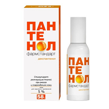 Пантенол Фармстандарт пена для нар. прим. 5 % 58 г Пантенол Фармстандарт пена для нар. прим. 5 % 58 г