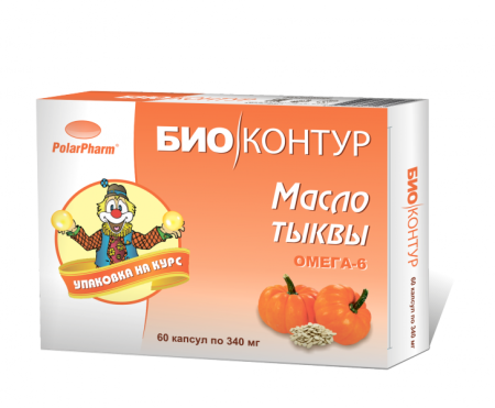 Масло льняное Биоконтур капс. 340 мг № 60 БАД