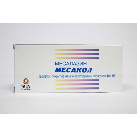 Месакол табл. кш/раств. п.п.о. 400 мг № 50