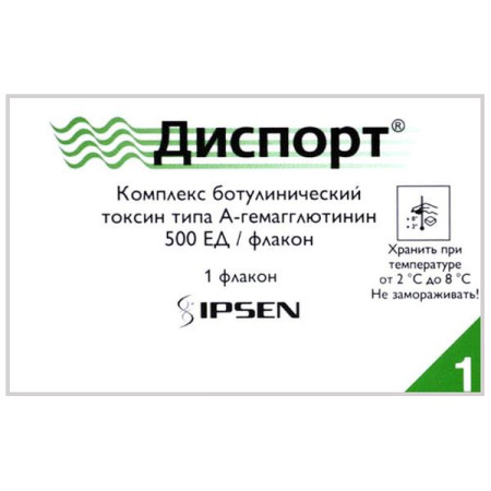 Диспорт лиоф. для приг. р-ра д/ин. 500 ЕД № 1