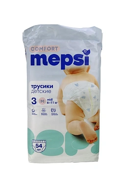 Подгузники-трусики Мепси Комфорт М 6-11 кг № 54 1728
