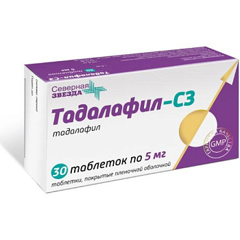 Тадалафил-СЗ табл. п.п.о. 5 мг № 30